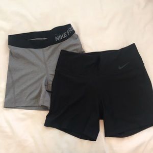 2 pairs of Nike workout shorts